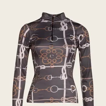 Espoir Equestrian  Knitted Chord 1/4 Zip Shirt