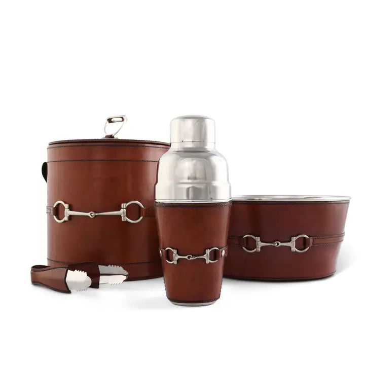 Premium Genuine Leather Bit Ice Tub