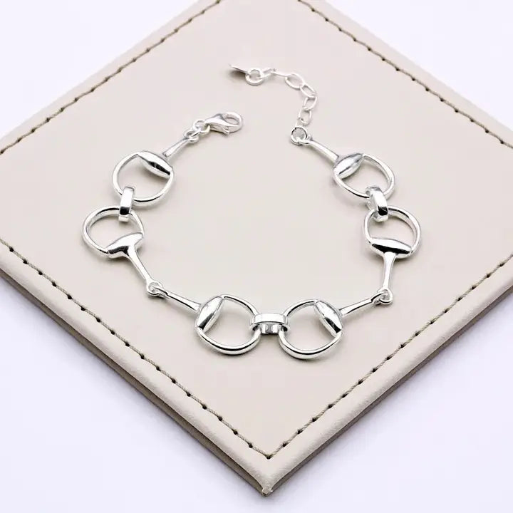 Westrian Sterling Silver Snaffle Bit Bracelet
