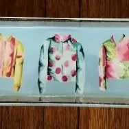 Jockey Silks Decorative Tray