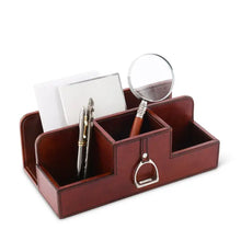 Load image into Gallery viewer, Leather Desk Organizer
